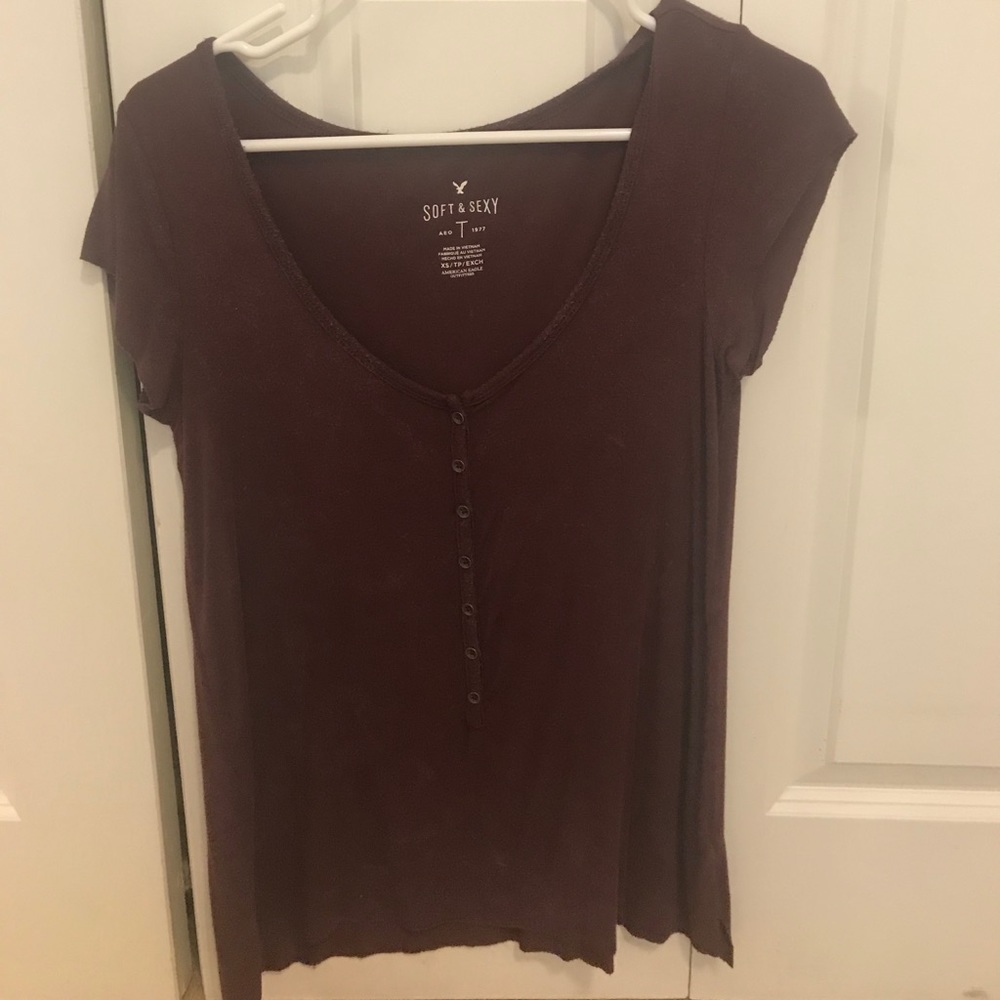 American Eagle Soft & Sexy Button Shirt